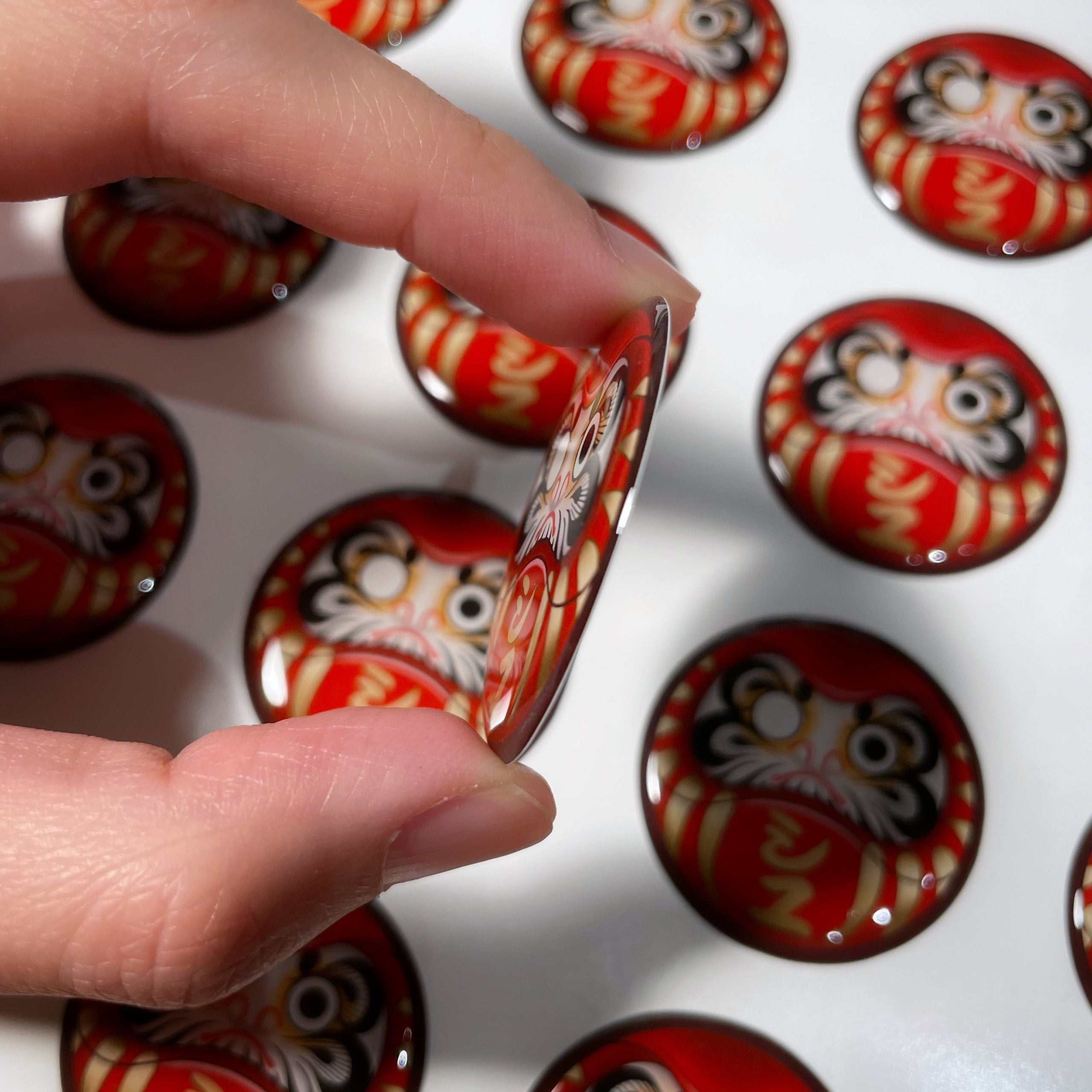 Japanese Daruma Doll Sticker, Shiyu Tattoo